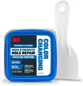 3m 068060469533 High Strength Spackling Compound 12 Oz. And 2 Piece Set Blue Or White