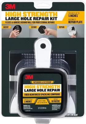 3m 076308495879 High Strength Large Hole Repair Kit Includes 12 Oz. Fl