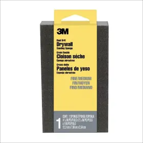 9095dc-na 3m Drywall Sanding Sponge Fine/medium Grits Dual 4-7/8 In X 2-7/8 Black