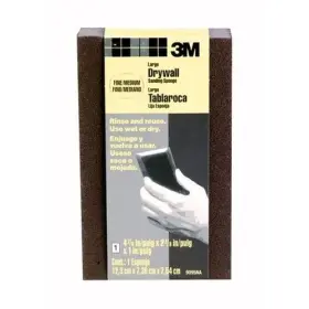 3m 9095na Large Area Drywall Sanding Sponge 9095dcna 4.875x2.875x1in Fine Med-1ea