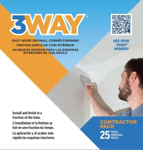 Aub08vr9t1xn 3way Inside Drywall Corner 25 Pack