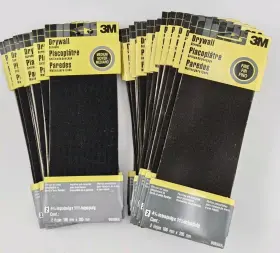 9089na 9090na Lot 25 Packs 3m Fine Meidum Drywall Sanding Screens 4- / Inch 11-