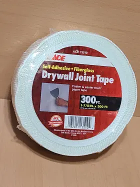 13510 Ace Drywall Sheetrock Joint Tape Fiberglass Mesh Self Adhesive 300 Feet X 1-7/8 Inch #3