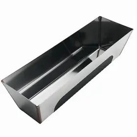 12hrg Advance Equipment 6 Pack Heliarc Mud Pan With Grip Stainless Steel 12- Inch