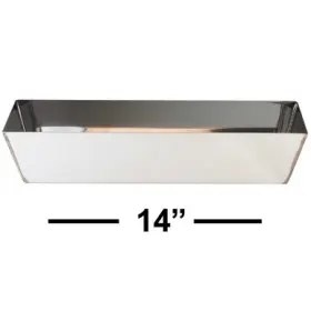 Advance Equipment 810135986014 Equipmentadvance 14 Inch Heli-arc Welded Stainless Mud Pan Rounded Bottom