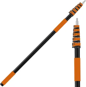 B-2205 Agiiman 30ft Reach Telescoping Pole - 5 To 24ft Extension Orange