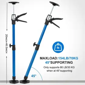 Pole-001 Ajimy Install Cabinets 2-pack Tools 20ftft To 46.5ftft Adjustable Support Pole Blue #2