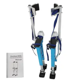 Mot3345360 All-carb 18ftft-30ftft Drywall Stilts Lightweight Premium Grade Blue Aluminum Alloy