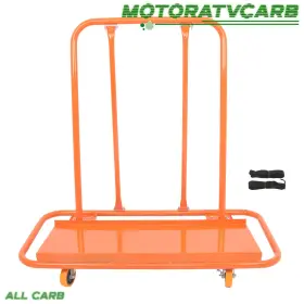 Mot4553336 All-carb Drywall Sheet Cart With Safety Belts 3000 Lbs Steel Panel Dolly