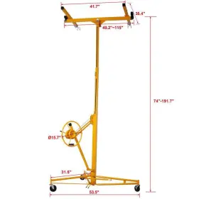 16ft.yellow Amucolo Ctcy-022y Drywall Lift Panel Hoist Jack Lifter #2