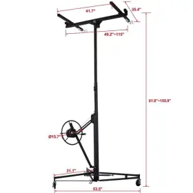 Gh-cyw4-217 Amucolo 13ft.black Drywall Lift Panel Hoist Jack Lifter #2
