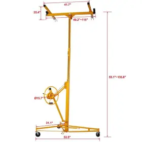 Gh-cyw4-7283 Amucolo 11ft.yellow Drywall Lift Panel Hoist Jack Lifter #2