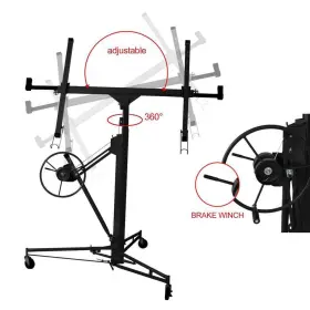 Yead-cyd0-bz76 Amucolo 16ft.black Drywall Panel Hoist Lift Rolling Jack Lifter #3