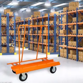 Yead-cyd0-bzg2 Amucolo Drywall Cart 1800-lb Max Load Cap With Locking Swivel Nft Straight Casters #2