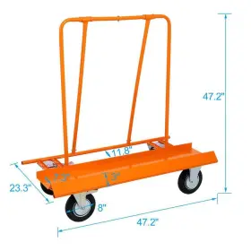 Yead-cyd0-bzg2 Amucolo Drywall Cart 1800-lb Max Load Cap With Locking Swivel Nft Straight Casters #3