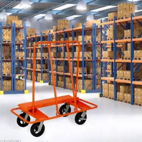 Yead-cyd0-bzzp Amucolo Drywall Cart 2400lb Capacity Steel Mold-on Rubber Swivel Wheels Panel #2