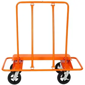 Yead-cyd0-bzzp Amucolo Drywall Cart 2400lb Capacity Steel Mold-on Rubber Swivel Wheels Panel