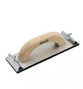 1004215332 Anvil Pack Of 4 Hand Sander 3-1/4 Inch X 9-1/4 Aluminum With Wooden Handle