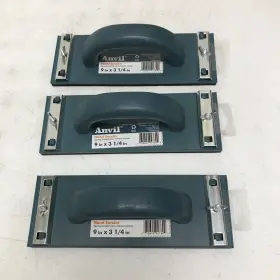 1006225094 Anvil Drywall Plastic Hand Sander 9 X 3 1/4 In Lot Of