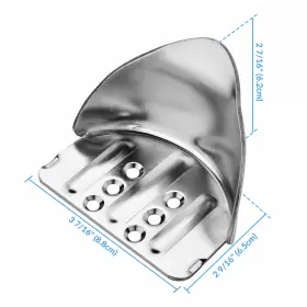 08par003-heel-2 Apluschoice Stilt Heel Bracket Replacement Kit Aluminum Adjustable For Paint 1 Pair #2