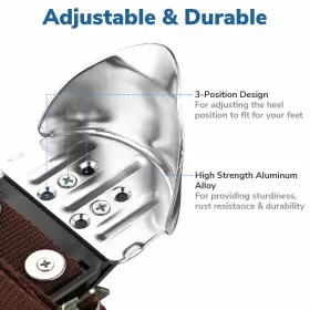 08par003-heel-2 Apluschoice Stilt Heel Bracket Replacement Kit Aluminum Adjustable For Paint 1 Pair #3