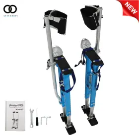 Apo252472 Autooparts Blue Drywall Stilts 36 Inch - 48 Painter Taping Adjustable Aluminum Tool Stilt