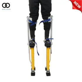 Apo252488 Autooparts Drywall Stilts Aluminum Adjustable 24 Inch -40 Alloy Construction Tool Yellow