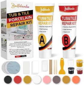 Xbq-a3 Balldanlu Porcelain Repair Kit Fiberglass Tub And Tile Extra Large White