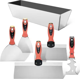 Bates Choice 840471510185 New Drywall Hand Tool Kit 6pcs 3 Inch 4 6 8 12 And Pan Stainless Steel Set