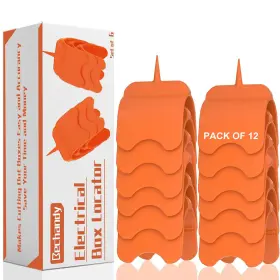 Bechandy 717025779582 12 Pack Drywall Outlet Marker - No Measuring Needed Orange