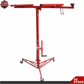 Ber217335 Berliii Drywall Rolling Lifter Panel Hoist Jack 16 Ft With Lockable Wheels New #3