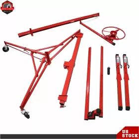 Ber217335 Berliii Drywall Rolling Lifter Panel Hoist Jack 16 Ft With Lockable Wheels New