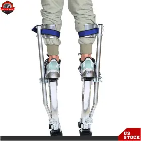 Ber356250 Berliii 18-30 Inch Adjustable Drywall Stilts Painters Walking Finishing Tools Silver New #2