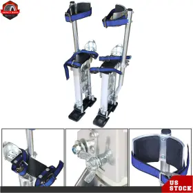 Ber356265 Berliii 24-40 Drywall Painting Stilts For Painter Taping Tool Silver Aluminum Stilt #3