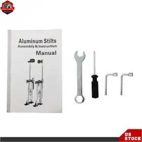 Ber473385 Berliii Painter Taping Drywall Stilts 36 - 48 Adjustable Aluminum Tool Stilt #2