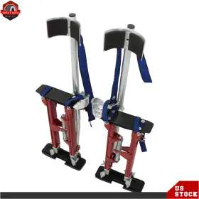 Ber473445 Berliii Red 18 Inch -30 Adjustable Drywall Stilts Aluminum Tool For Painting Painter Taping #3