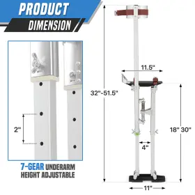 Sy-gq-001-30-sl Bezt Adjustable Aluminum Alloy Stilts 18 Inch -30 For Walking Taping Finishing Painting #2
