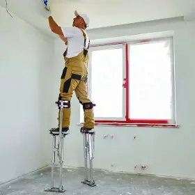Sy-gq-001-30-sl Bezt Adjustable Aluminum Alloy Stilts 18 Inch -30 For Walking Taping Finishing Painting #3