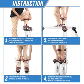 Sy-gq-001-30-sl Bezt Adjustable Aluminum Alloy Stilts 18 Inch -30 For Walking Taping Finishing Painting