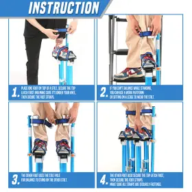 Sy-gq-002-40-bl Bezt Adjustable Aluminum Alloy Stilts 24 Inch -40 For Walking Taping Finishing Painting