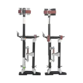 Br0070 Bigreat Black Drywall Stilts 18-30 Inch Height Adjustable Lifts Aluminum Tool For Pai