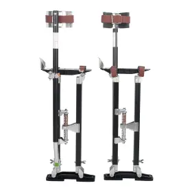 Br0072 Bigreat Black Drywall Stilts 24-40 Inch Height Adjustable Lifts Aluminum Tool For Pai