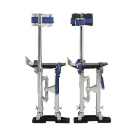 Br0074 Bigreat Silver Drywall Stilts 15-23 Inch Height Adjustable Lifts Aluminum Tool For Paint