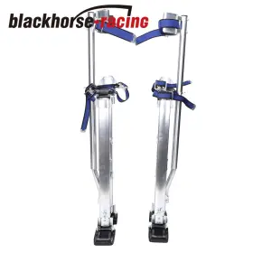 Blackhorse-racing 414307000245 Silver Tool Stilt 24-40 Inch Drywall Stilts Aluminum For Taping Painting Painter