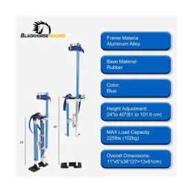 Hm0696 Blackhorse-racing 24 Inch -40 Professional Grade Adjustable Drywall Stilts Taping Paint St #3