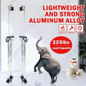 Blackhorseracing 711181596168 Zancos De Yeso Aluminio 48-64 Pulgadas Drywall Dura Still Ajustable Para Pintar #2