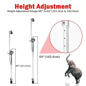 Blackhorseracing 711181596168 Zancos De Yeso Aluminio 48-64 Pulgadas Drywall Dura Still Ajustable Para Pintar #3