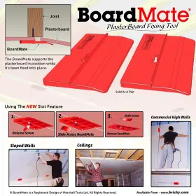 Boardmate 391506900174 Drywall Fitting Tool Supports The Board In Place While Installing #3