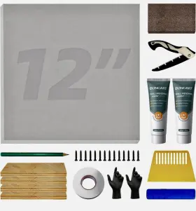 X0041t9lgv Boncart Drywall Repair Kit Panel 12 Inch X12 Patch Large Holes #3
