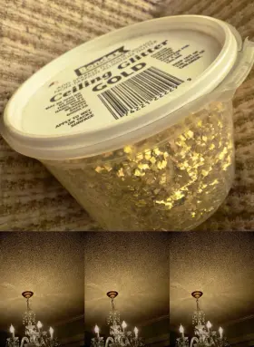 Bondex 074221222299 Vtg Ceiling Glitter Gold Rare Original Container Retro Covers 144 Sq Ft Bondex 074221222299 Vtg Ceiling Glitter Gold Rare Original Container Retro Covers 144 Sq Ft